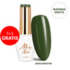 5+1gratis Lakier hybrydowy LED/UV Gel Polish The Trend Edit Nr 304 Evergreen MollyNails HEMA/Di-HEMA Free 8g+ Wzornik Greens GRATIS