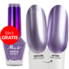10 + 1 gratis. Esmalte clásico MollyLac Mirror, efecto espejo/metalizado, n.º 04, 10 ml