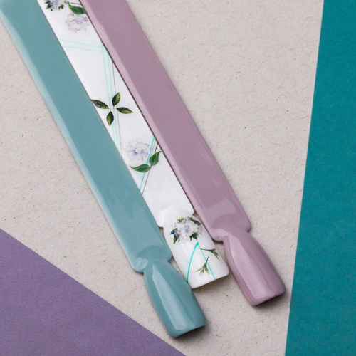 Thin self-adhesive flower nail stickers R005