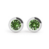Kolczyki Studex Plus peridot w oprawie srebrne