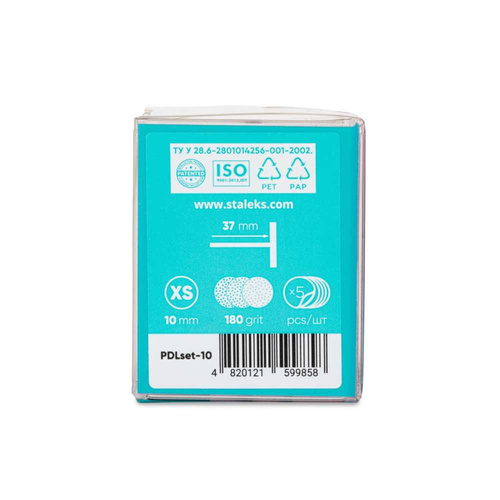 Dysk tarcza do pedicure Pododisk zestaw trzpień dysk + nakładki tarcze wymienne PDLset-10 Staleks Pro XS 10mm