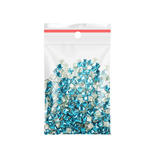 ShinePins: borchie lisce, decorazioni scintillanti per unghie, quadrate, grandi, NTN Premium n. 12, 5 g