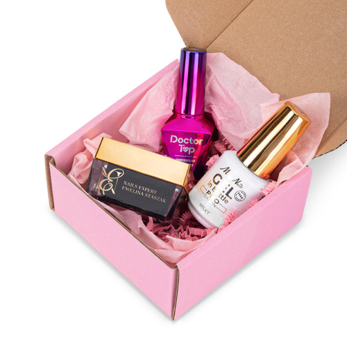 Molly Nails PRO MATCH SYSTEM 2+1 Milky : 2 gels de construction + Doctor Top 10 g