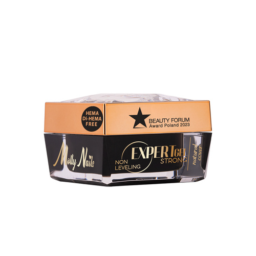 Gel de renforcement pour ongles Expert Gel Strong natural cover par Monika Mielniczuk Molly Nails, sans HEMA ni Di-HEMA, 15 g