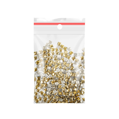 ShinePins gładkie ćwieki błyskotki ozdoby do paznokci kwadratowe large NTN Premium Nr 3 5g