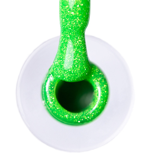 Smalto ibrido LED/UV Gel Polish Greens Flash Glitter Green AlleLac senza HEMA/Di-HEMA 6 g