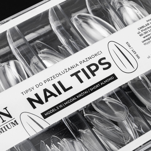Tips for quick nail extension Nail Tips NTN Premium almond short 100 pcs