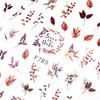 Dünne selbstklebende Nagelsticker in Blattform F785