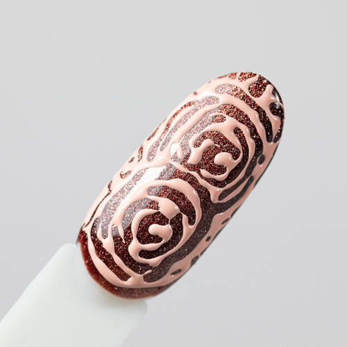 Creative Flow Color Gel  - kreatywny NailArt żel do efektu topniejących, miękkich wzorów Molly Nails Blush Nude HEMA/Di-HEMA free 5 g