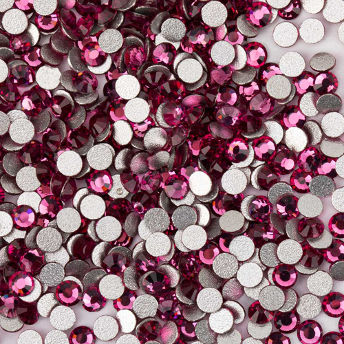 Strass para uñas de cristal SS10 Fucsia, aprox. 50 unidades.