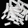 White tips without pockets, size 9, 60 pieces.