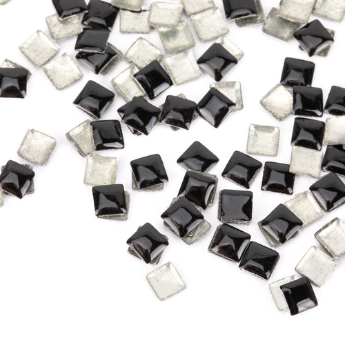 ShinePins: borchie lisce, decorazioni luccicanti per unghie, quadrate, grandi, NTN Premium n. 15, 5 g