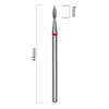 Diamantfräser „Flame“, spitz, rot, Staleks Expert 1,8/8 mm
