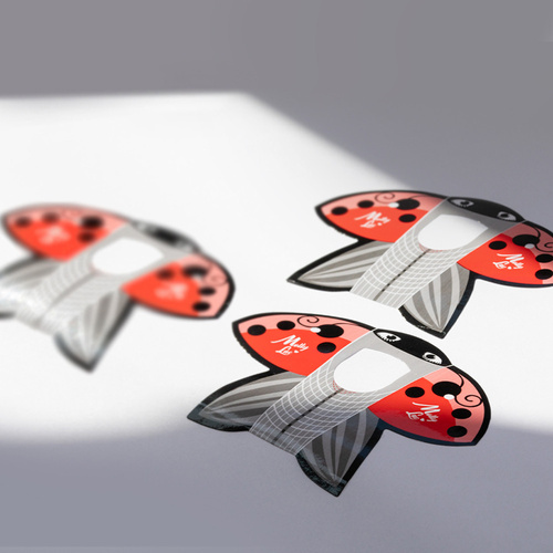 Nagelform-Schablonen Ladybug MollyLac 500 Stück