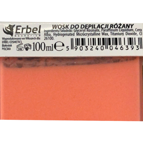 Cera depilatoria en rollo estrecho Erbel rosa 100 ml