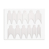 Combo system dual silicone French manicure forms, 12 pcs