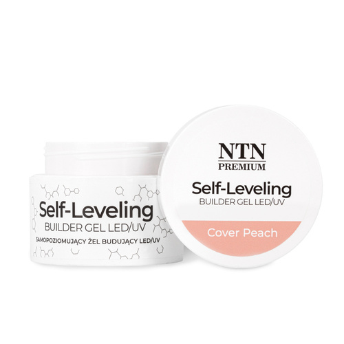 Selbstnivellierendes Builder-Gel, hart, mitteldick, NTN Premium Cover Peach, HEMA/Di-HEMA-frei, 50 g