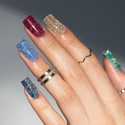 5+1 Free Molly Nails Flashing Lights 3 Metal Rain Hybrid Nail Polish (HEMA/Di-HEMA Free) 8 g No. 617