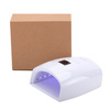 No Name 48W Dual UV/LED Portable Rechargeable Nail Lamp for Hybrid Polish, Gel, and Acrylogel—White S10