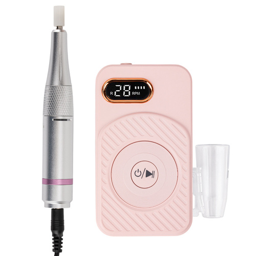 50W No Name nail drill for manicure and pedicure, pink, 110, 45,000 rpm