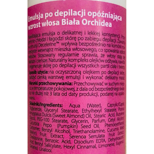 Emulsion nach der Haarentfernung Erbel Velvet Professional weiße Orchidee 100 ml