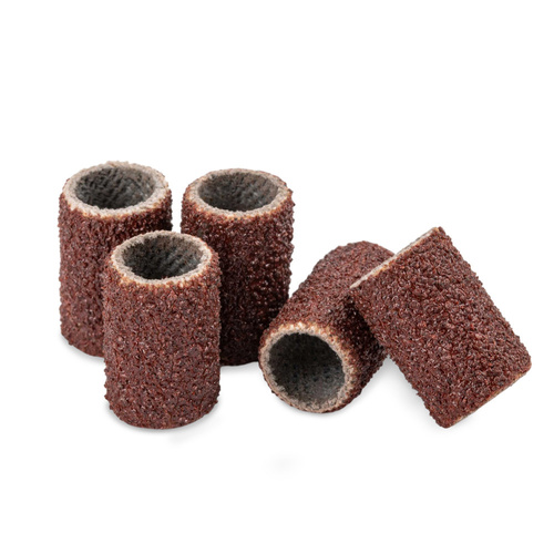 Maniküre- und Pediküre-Kappen, Schleifhülsen, Zylinder 6 mm, Körnung 100, braun, 1000 Stück