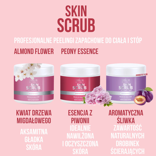 Farmona Skin Scrub Peony Essence Body and Foot Scrub 500g