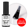 100+40 free Top 2-in-1 Base & Top; Limited Edition Hard Self-Leveling NTN Premium Clear 7g