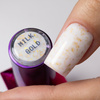 Mleczna baza kauczukowa ze złotymi płatkami Flakes Rubber Base Milk&Gold MollyLac HEMA/Di-HEMA Free 10 gram