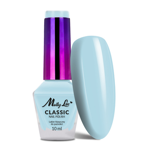 Класичний лак для нігтів Classic Nail Polish MollyLac № 02, 10 мл