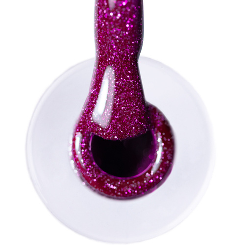 Lakier hybrydowy LED/UV Gel Polish Purples Flash Glitter Purple AlleLac HEMA/Di-HEMA Free 6g