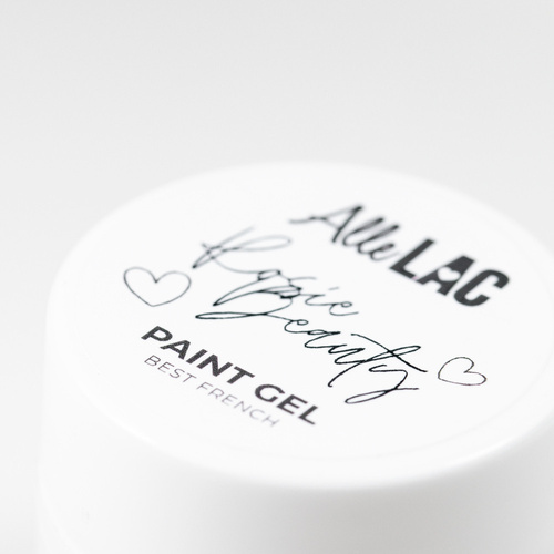 Gęsty biały żel do zdobień paint gel Best French white AlleLac x Rosie Beauty HEMA /Di-HEMA free 5g
