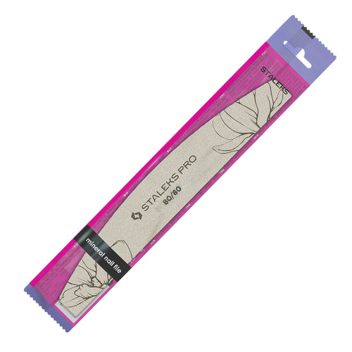 Lime minérale pour ongles, forme bateau et demi-lune, grain 180/240, Staleks Pro Expert 40