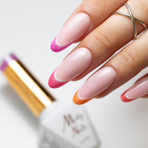 Lakier hybrydowy Molly Nails Neon Flashy Cat Eye HEMA Free 8g Nr 171