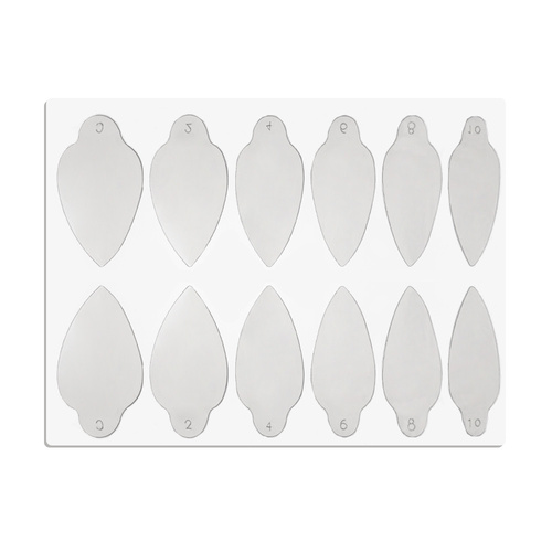 Moldes de silicona autoadhesivos para Dual Form, punta ST012-1, MollyLac, 24 unidades.