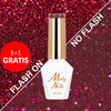 5+1 безкоштовно Гібридний лак Molly Nails Duo Flashing Lights Deep Desire без HEMA/Di-HEMA, 8 г, № 605