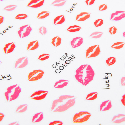 Autocollants pour ongles fins et adhésifs sur le thème de la Saint-Valentin CA-568