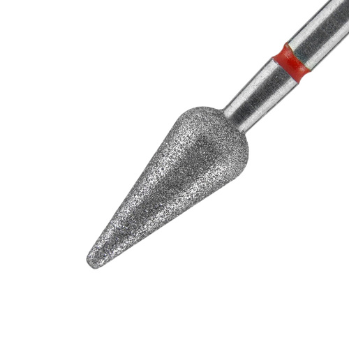 Fraise diamantée en forme de poire arrondie, bleue, Staleks Expert 5/12 mm