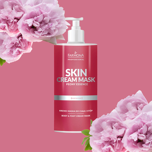 Masque-crème pour le corps et les pieds Farmona Skin Cream Mask Peony Essence 500 ml