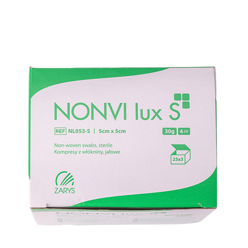 Sterile Vlieskompressen, Tamponaden für die Podologie, bei eingewachsenen Nägeln, 5 x 5 cm, 30 g, 75 Stück