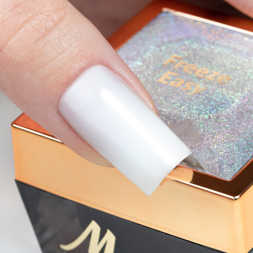 20 + 1 gratis. Gel constructor autonivelante de color leche, LED/UV, Freeze Easy Molly Nails de Ewelina Staszak, sin HEMA/Di-HEMA, 15 g