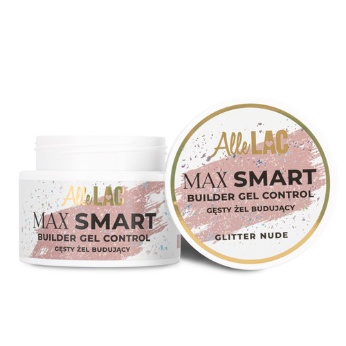 Gel volumizzante AlleLac Max Smart Builder Gel Control Glitter Nude 45 g