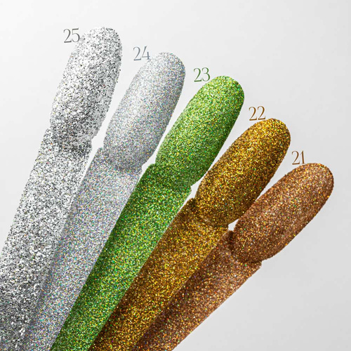 Purpurina para uñas MollyLac n.º 25, 20 g