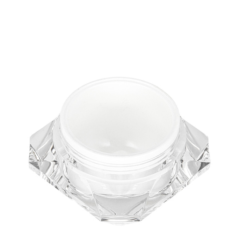 Glas mit transparentem Deckel, weiße Thermoskanne Diamond, 50 ml, Set