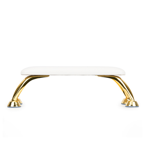 MollyNails White Manicure Rest with Gold Legs
