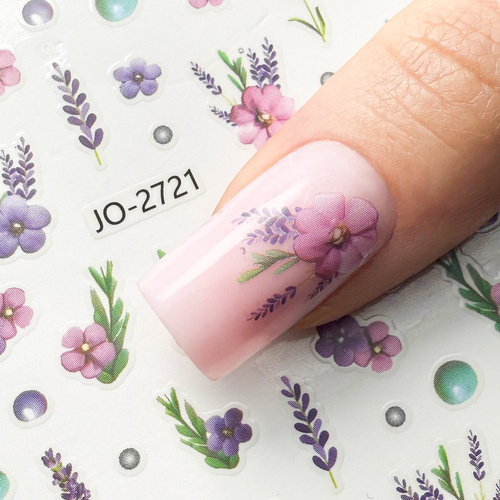 Self-adhesive flower nail stickers JO-2721