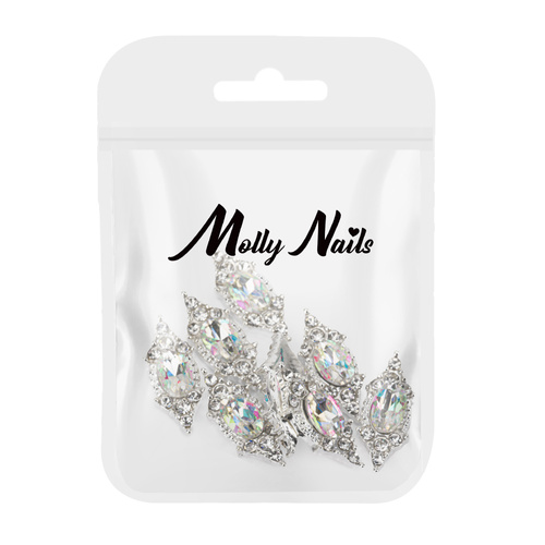 Nageldekoration – 3D-Strasssteine Molly Nails Nr. 2, 10 Stück