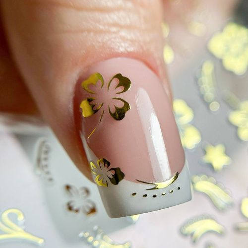 Selbstklebende Nagelsticker mit Blumenmotiv DH-650 MollyNails