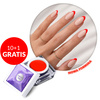 10 + 1 gratuit Gel décoratif Artistic Gel Paint Gel Ombré Ornements Allepaznokcie Édition limitée Neon Red sans HEMA / Di-HEMA 5 g
