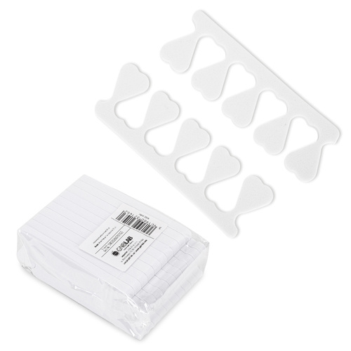 Separatori per pedicure bianchi, 20 pezzi
